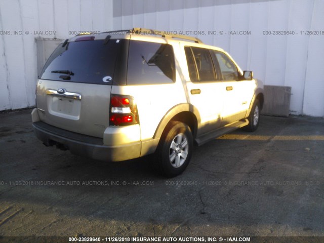 1FMEU63E16UB70143 - 2006 FORD EXPLORER XLT GOLD photo 4