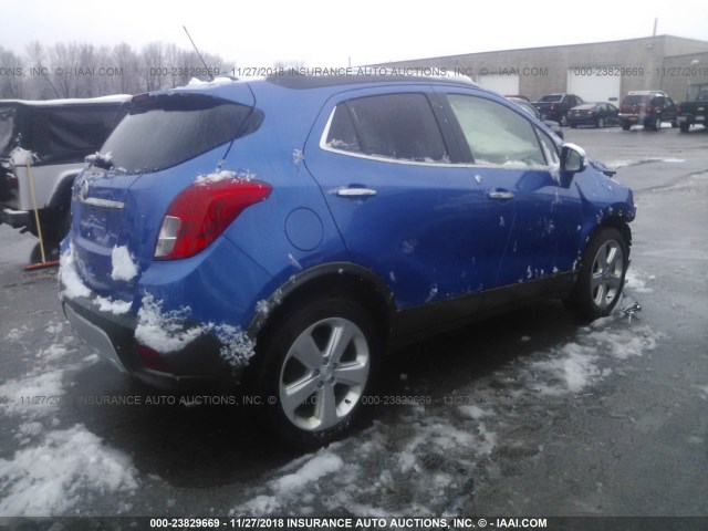 KL4CJESB2GB711939 - 2016 BUICK ENCORE BLUE photo 4