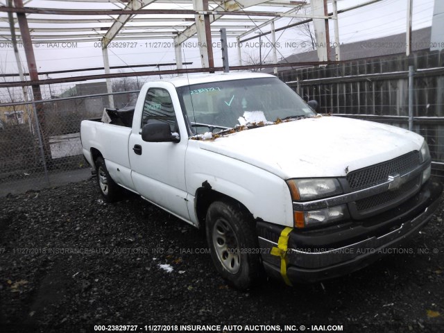 1GCEC14X55Z242246 - 2005 CHEVROLET SILVERADO C1500 WHITE photo 1