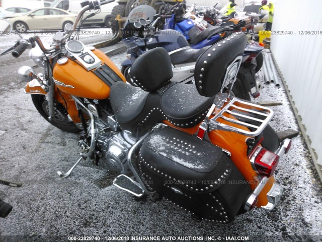 1HD1BWB115Y047486 - 2005 HARLEY-DAVIDSON FLSTCI ORANGE photo 3