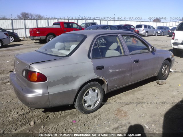 1NXBR12E9XZ253488 - 1999 TOYOTA COROLLA VE/CE/LE 金色 照片 4