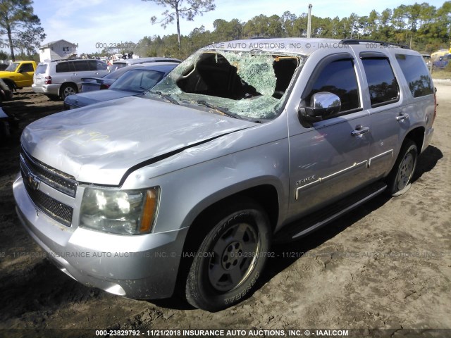 1GNMCAE33AR196134 - 2010 CHEVROLET TAHOE C1500  LS SILVER photo 2