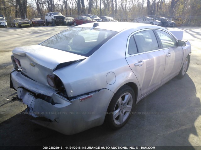 1G1ZA5E09CF238157 - 2012 CHEVROLET MALIBU LS 银色 照片 4