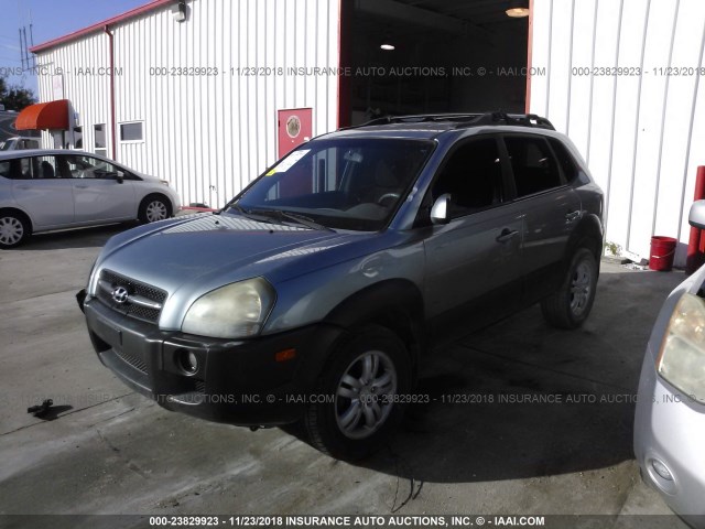 KM8JN12D26U336676 - 2006 HYUNDAI TUCSON GLS/LIMITED Light Blue photo 2