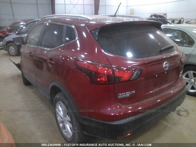 JN1BJ1CR1HW115353 - 2017 NISSAN ROGUE SPORT S/SV/SL RED photo 3