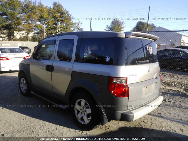 5J6YH28524L009594 - 2004 HONDA ELEMENT EX GRAY photo 3