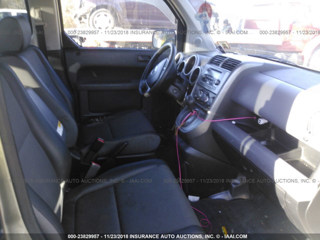 5J6YH28524L009594 - 2004 HONDA ELEMENT EX GRAY photo 5