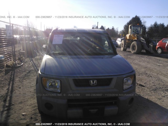 5J6YH28524L009594 - 2004 HONDA ELEMENT EX GRAY photo 6