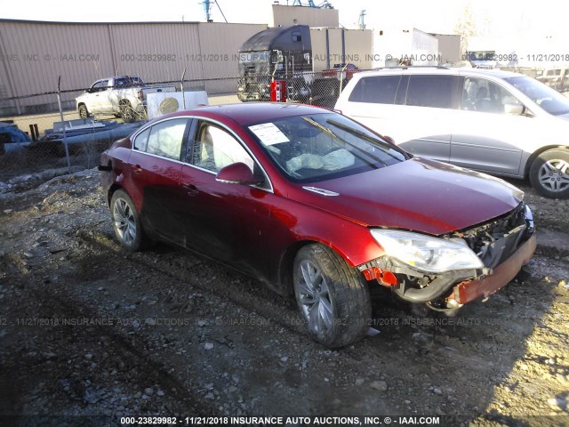 2G4GK5EX7F9124658 - 2015 BUICK REGAL RED photo 1