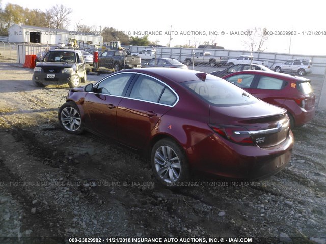 2G4GK5EX7F9124658 - 2015 BUICK REGAL RED photo 3