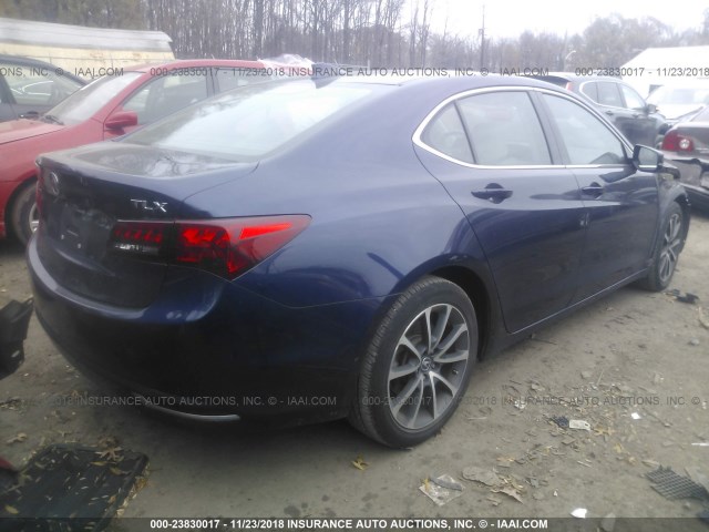 19UUB2F37GA008773 - 2016 ACURA TLX BLUE photo 4