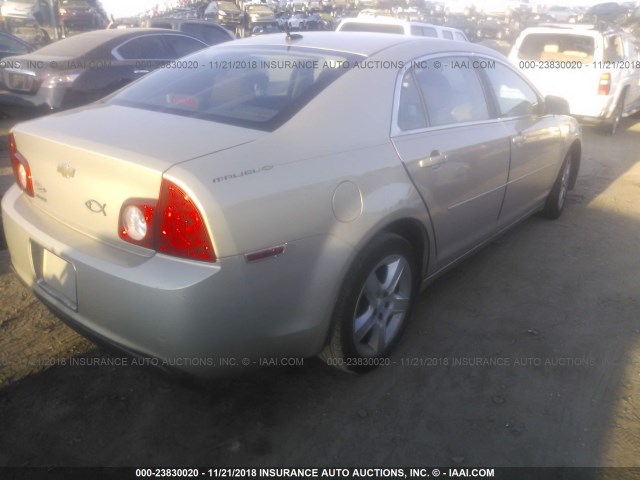 1G1ZB5EB6AF228472 - 2010 CHEVROLET MALIBU LS 金色 照片 4