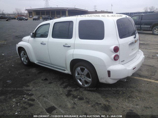 3GNCA53V29S508983 - 2009 CHEVROLET HHR LT WHITE photo 3