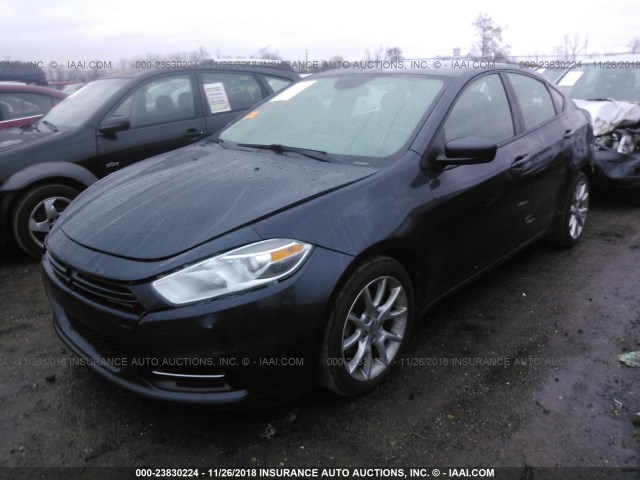 1C3CDFBA5DD152661 - 2013 DODGE DART SXT BLACK photo 2