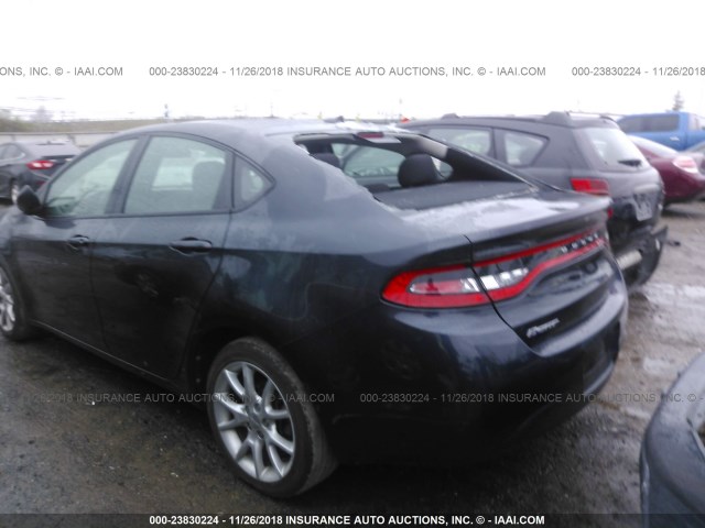 1C3CDFBA5DD152661 - 2013 DODGE DART SXT BLACK photo 3