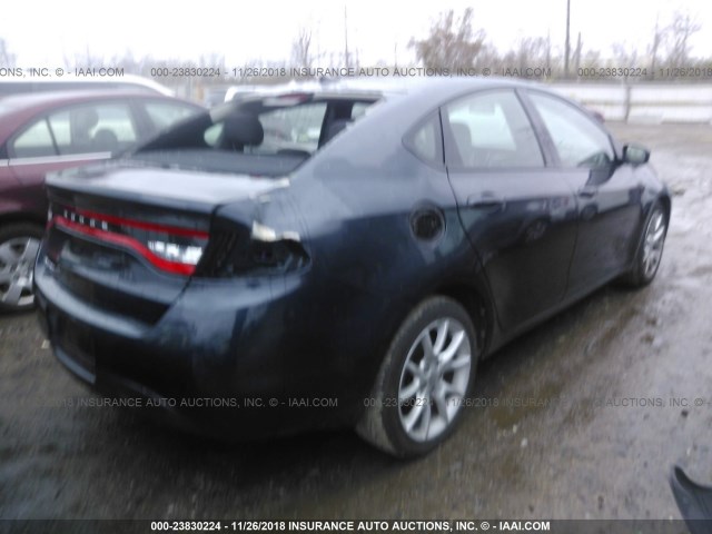 1C3CDFBA5DD152661 - 2013 DODGE DART SXT BLACK photo 4