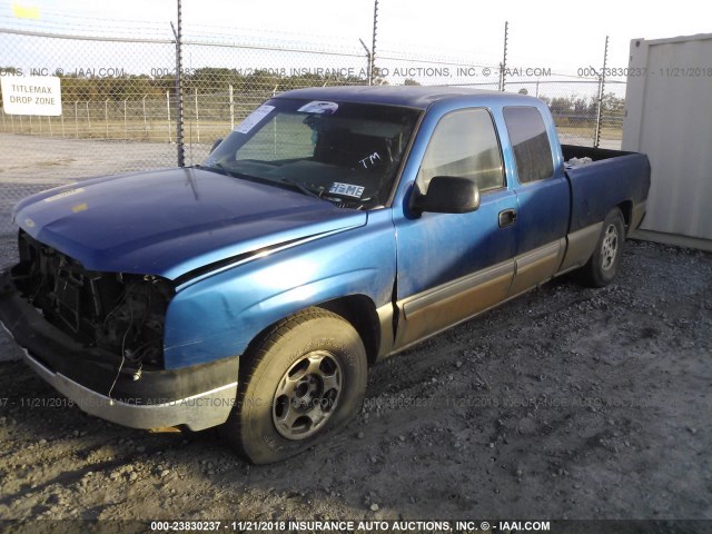 2GCEC19T331164187 - 2003 CHEVROLET SILVERADO C1500 BLUE photo 2