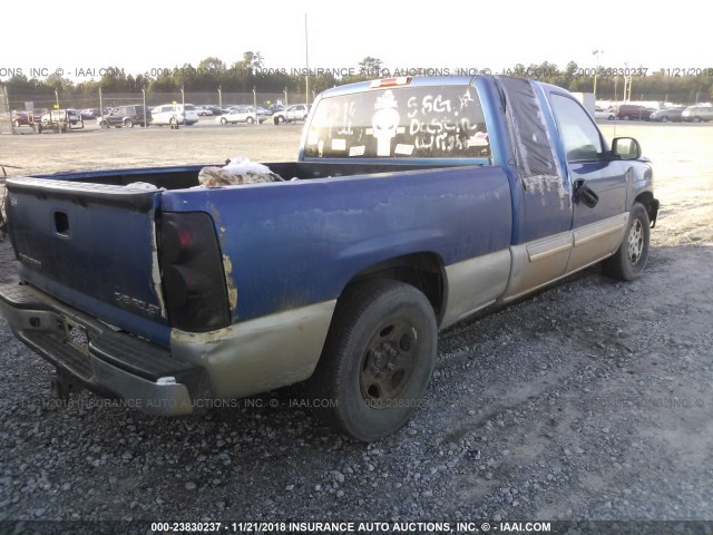 2GCEC19T331164187 - 2003 CHEVROLET SILVERADO C1500 BLUE photo 4