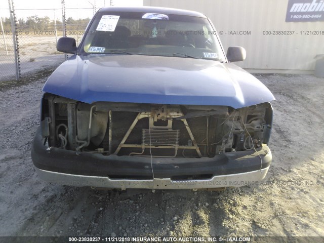 2GCEC19T331164187 - 2003 CHEVROLET SILVERADO C1500 BLUE photo 6