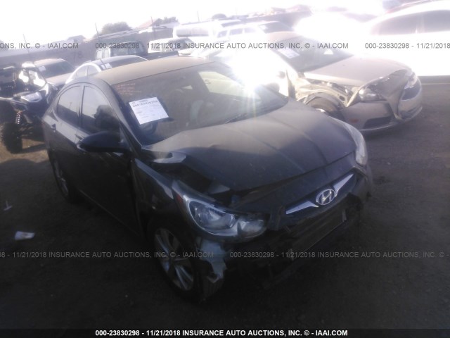 KMHCU4AE3CU210376 - 2012 HYUNDAI ACCENT GLS/GS/SE BLACK photo 1