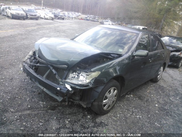 4T1BE32K73U642248 - 2003 TOYOTA CAMRY LE/XLE/SE GREEN photo 2