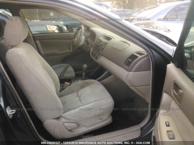 4T1BE32K73U642248 - 2003 TOYOTA CAMRY LE/XLE/SE GREEN photo 5