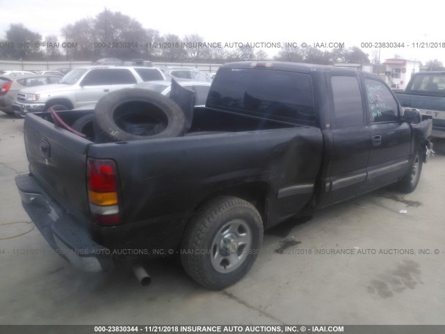 2GCEC19W711174695 - 2001 CHEVROLET SILVERADO C1500 BLACK photo 4