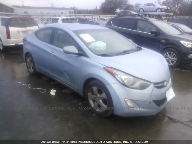 KMHDH4AE1CU370233 - 2012 HYUNDAI ELANTRA GLS/LIMITED Light Blue photo 1