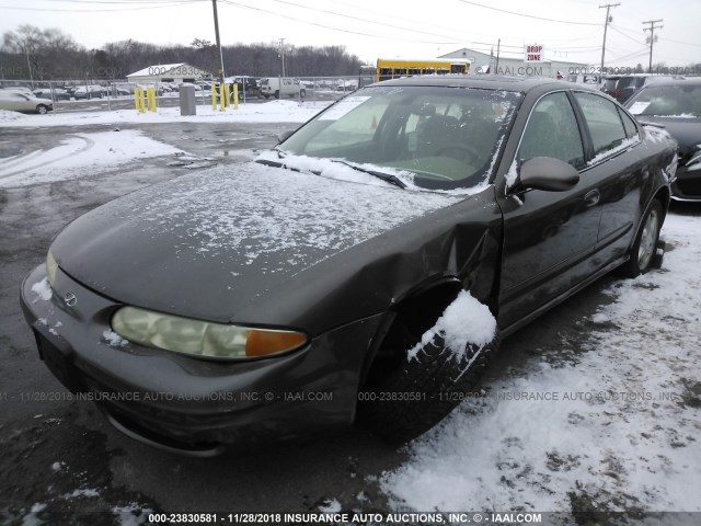 1G3NL52E52C216429 - 2002 OLDSMOBILE ALERO GL BROWN photo 2