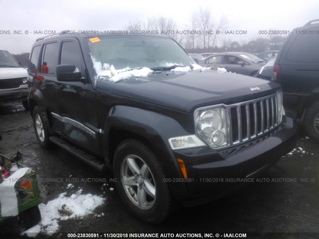 1J8GN58K38W218969 - 2008 JEEP LIBERTY LIMITED BLACK photo 1