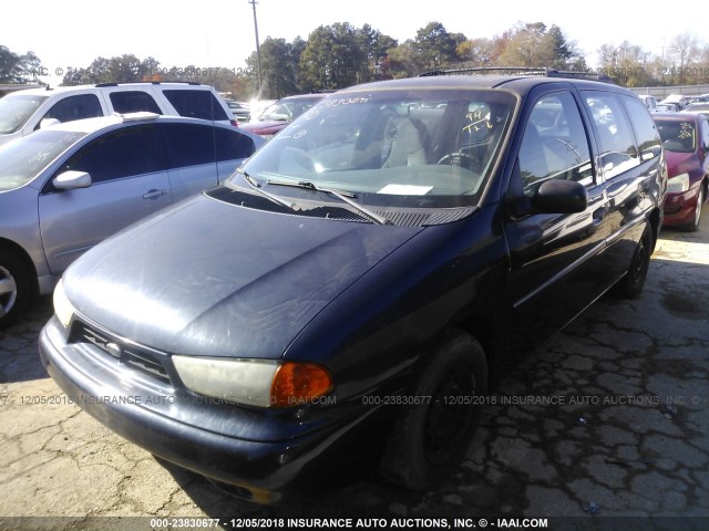 2FMZA5149WBD60731 - 1998 FORD WINDSTAR WAGON BLUE photo 2