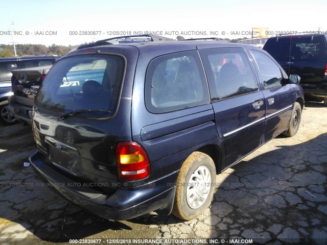 2FMZA5149WBD60731 - 1998 FORD WINDSTAR WAGON BLUE photo 4