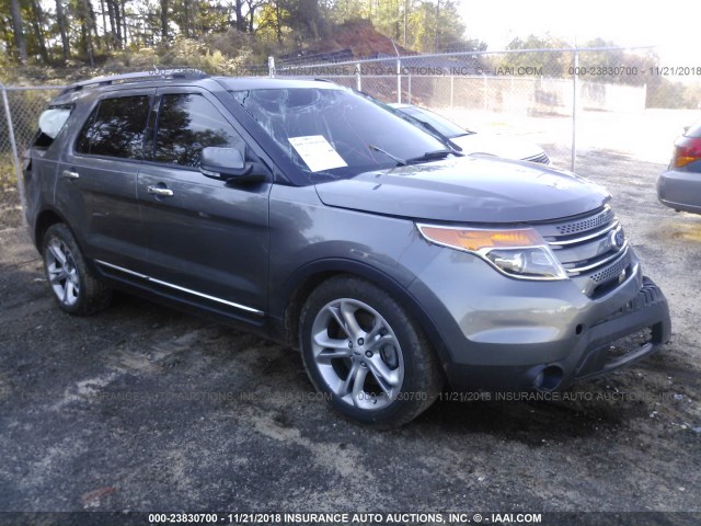 1FM5K7F84EGA28268 - 2014 FORD EXPLORER LIMITED GRAY photo 1