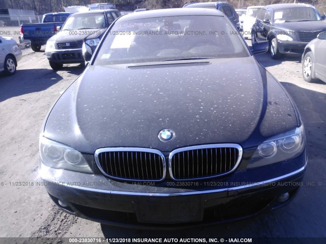 WBAHL83557DT09950 - 2007 BMW 750 I BLACK photo 6