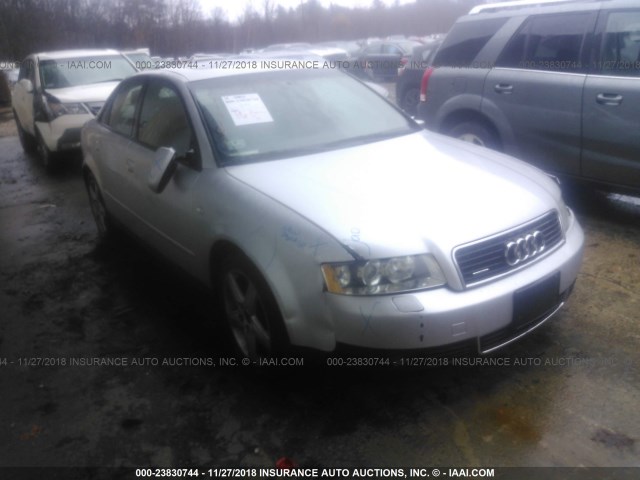 WAULC68E53A121285 - 2003 AUDI A4 1.8T QUATTRO SILVER photo 1