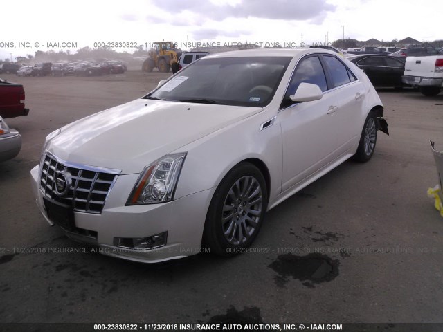 1G6DK5E30D0177443 - 2013 CADILLAC CTS PERFORMANCE COLLECTION WHITE photo 2