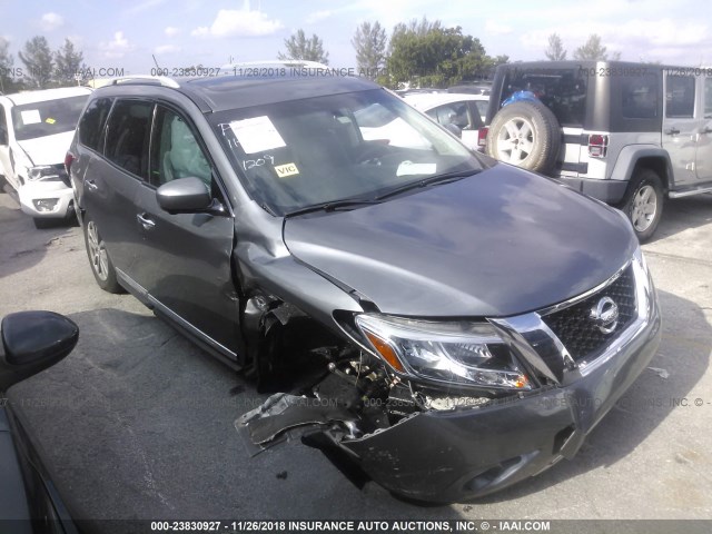 5N1AR2MN6GC621209 - 2016 NISSAN PATHFINDER S/SV/SL/PLATINUM GRAY photo 6