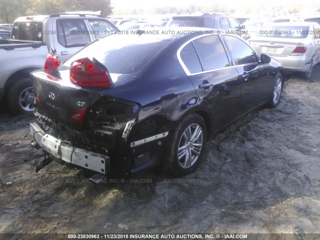 JN1CV6AP1CM626959 - 2012 INFINITI G37 SPORT BLACK photo 4