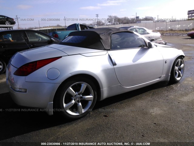 JN1AZ36A96M480250 - 2006 NISSAN 350Z ROADSTER SILVER photo 4