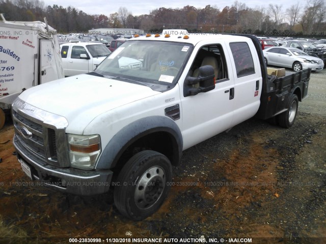 1FDAW57R68EA69029 - 2008 FORD F550 SUPER DUTY თეთრი ფოტო 2