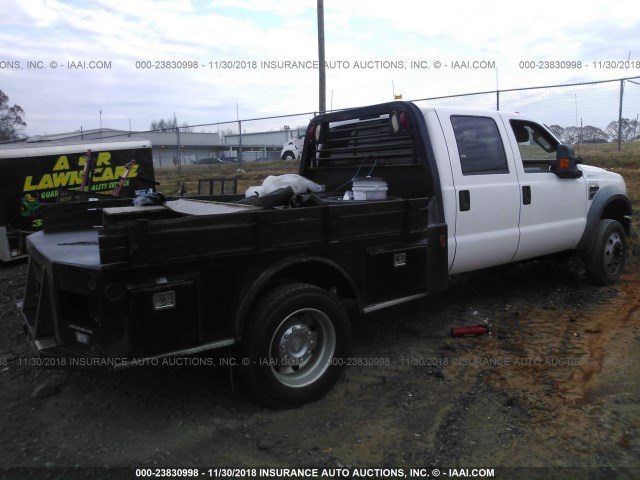 1FDAW57R68EA69029 - 2008 FORD F550 SUPER DUTY თეთრი ფოტო 4