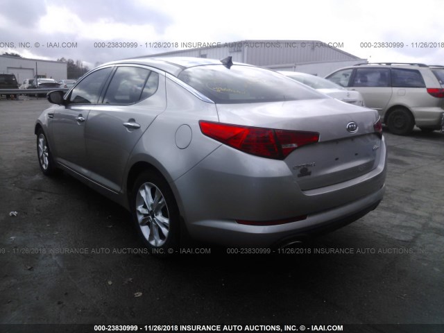 KNAGN4A75B5110418 - 2011 KIA OPTIMA EX/SX Pewter photo 3