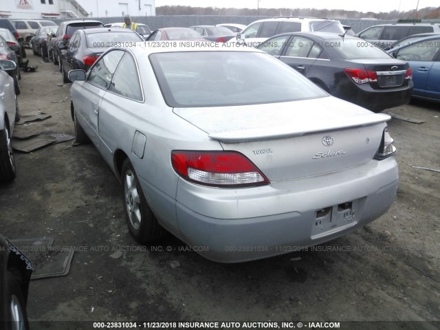 2T1CF28P2YC393302 - 2000 TOYOTA CAMRY SOLARA SE/SLE ვერცხლისფერი ფოტო 3