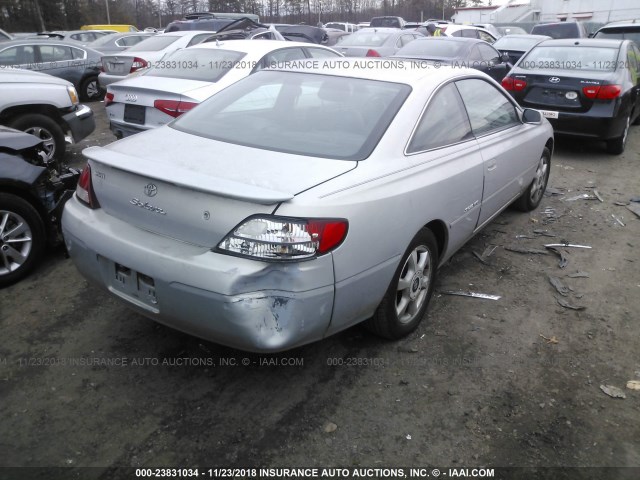 2T1CF28P2YC393302 - 2000 TOYOTA CAMRY SOLARA SE/SLE ვერცხლისფერი ფოტო 4