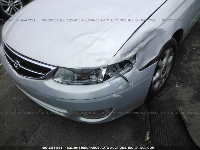 2T1CF28P2YC393302 - 2000 TOYOTA CAMRY SOLARA SE/SLE ვერცხლისფერი ფოტო 6