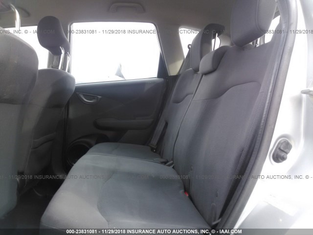 JHMGE8H37DC027504 - 2013 HONDA FIT SILVER photo 8