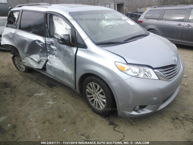 5TDYK3DC1FS546721 - 2015 TOYOTA SIENNA XLE/LIMITED SILVER photo 1