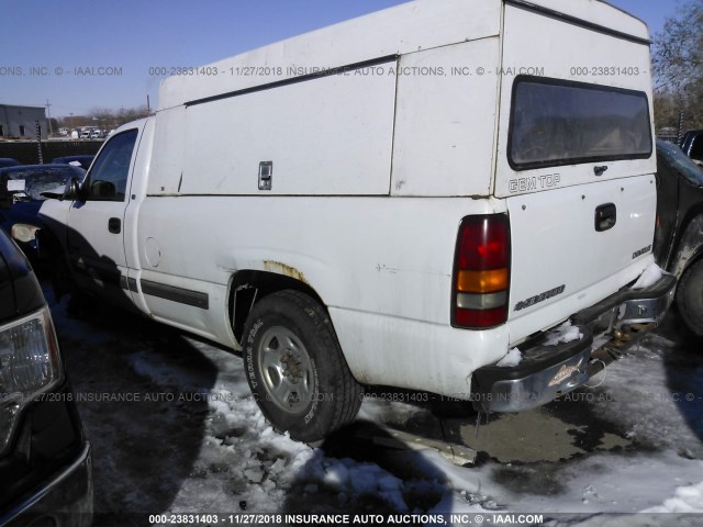 1GCEC14V5XE224659 - 1999 CHEVROLET SILVERADO C1500 WHITE photo 3