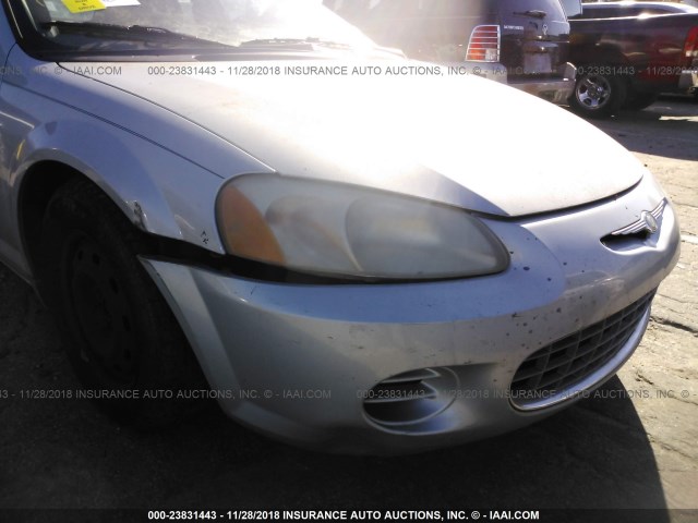 1C3EL46U81N728639 - 2001 CHRYSLER SEBRING LX BLUE photo 6