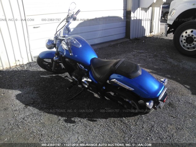 JYAVP33E0EA010079 - 2014 YAMAHA XVS1300 CU BLUE photo 3